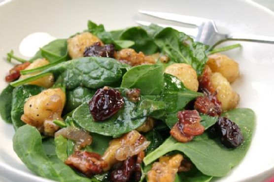 Gnocchi and Wilted Spinach Salad Gnocchi and Wilted Spinach Salad