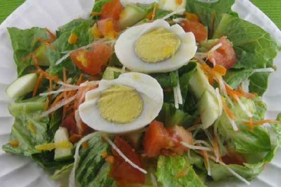 Green Salad With Fresh Orange Juice Dressing Green Salad With Fresh Orange Juice Dressing