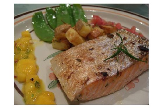 Grilled Salmon With Mango Salsa Grilled Salmon With Mango Salsa