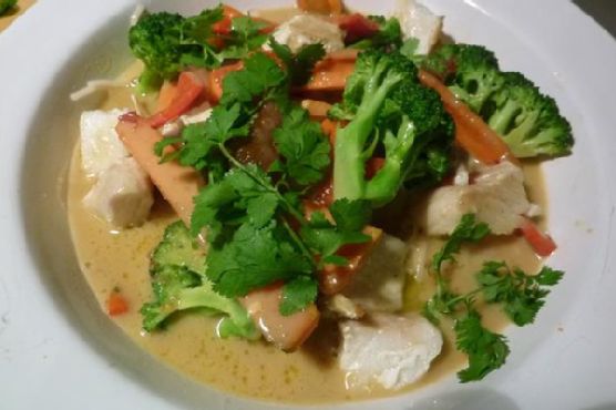 Halibut with Coconut and Green Curry Halibut with Coconut and Green Curry