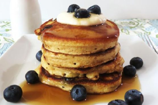 Healthy Blueberry Lemon Pancakes Healthy Blueberry Lemon Pancakes