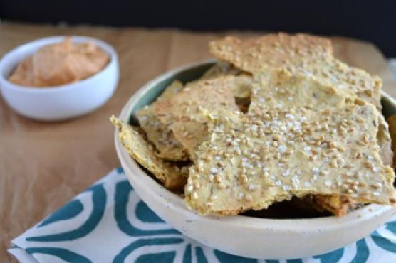 Herbed Multi-Seed Chickpea Crackers Herbed Multi-Seed Chickpea Crackers