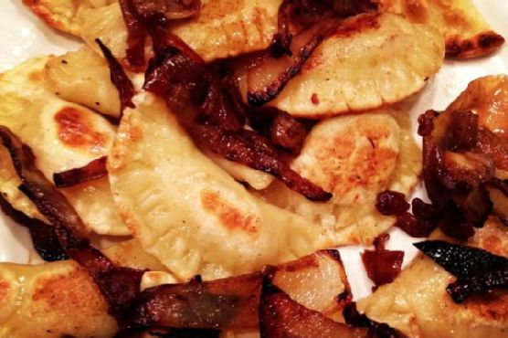 Homemade Pierogies with Sauteed Onions Homemade Pierogies with Sauteed Onions