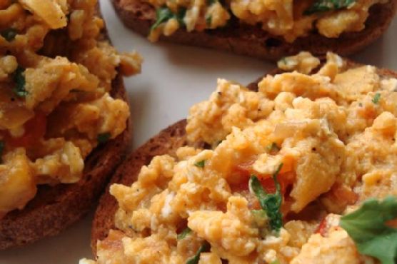Indian-Style Eggs On Toast Indian-Style Eggs On Toast