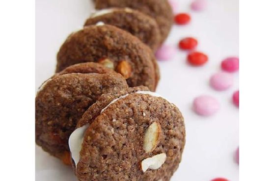 Insanely Chocolaty Chewable Sandwich Cookies
