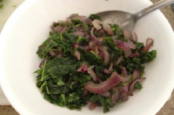 Kale With Red Onion Kale With Red Onion