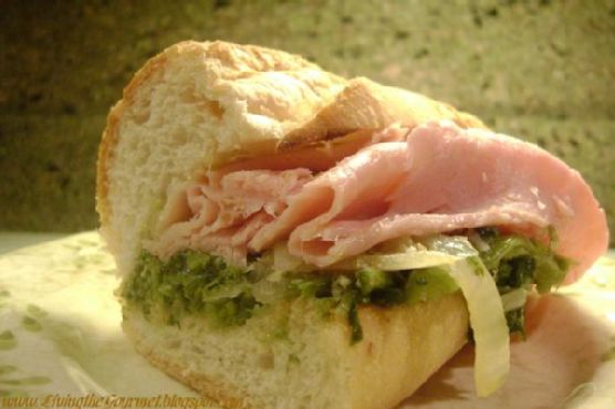 Kicked Up Broccoli Rabe & Ham Hero Kicked Up Broccoli Rabe & Ham Hero