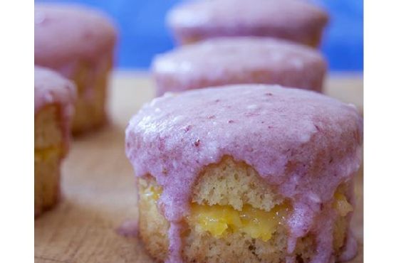 Lemon Curd Layered Cupcakes With Strawberry Frosting Lemon Curd Layered Cupcakes With Strawberry Frosting