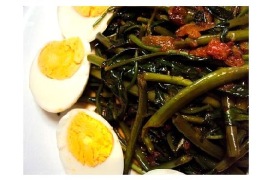 Malaysian Sambal Kangkong (Water Spinach)