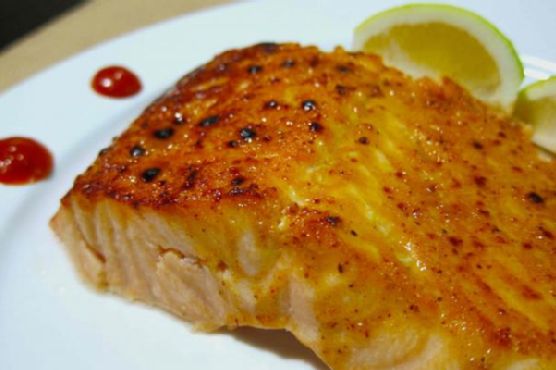 Maple and Mustard-Glazed Salmon