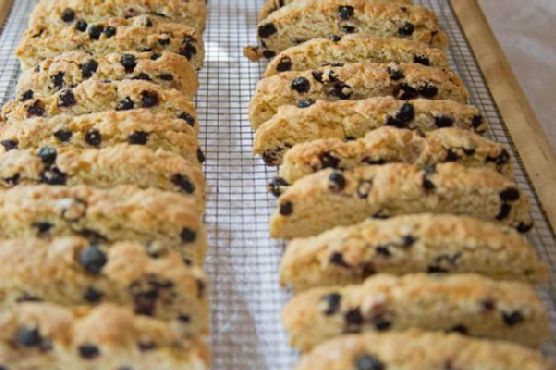 Meyer Lemon Biscotti with Dried Wild Blueberries Meyer Lemon Biscotti with Dried Wild Blueberries