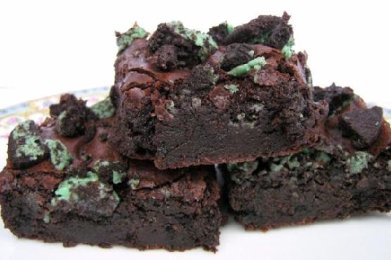 Mint Oreo Brownies Mint Oreo Brownies