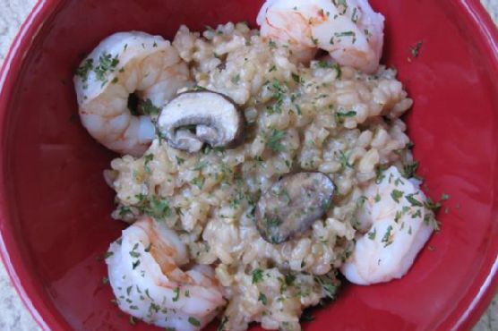 Mushroom and Parmesan Brown Rice Risotto Mushroom and Parmesan Brown Rice Risotto