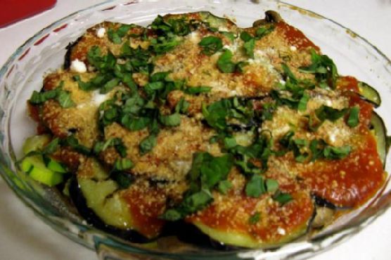 No-Breadcrumb Eggplant, Zucchini and Mushroom Parmesan Bake No-Breadcrumb Eggplant, Zucchini and Mushroom Parmesan Bake