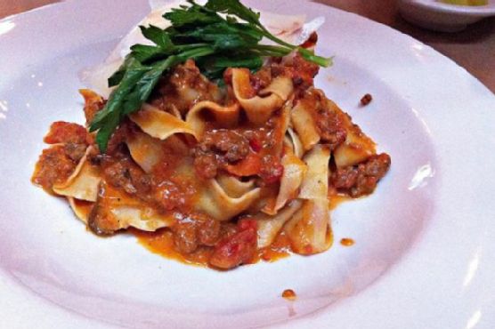 Pappardelle With Bolognese Sauce Pappardelle With Bolognese Sauce