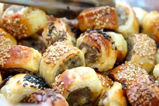 Party Sausage Bites With Pine Nuts Party Sausage Bites With Pine Nuts