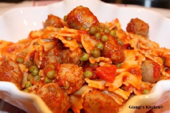 Pasta with Peas and Italian Sausage Pasta with Peas and Italian Sausage