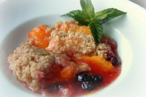 Peach and Blueberry Crisp Peach and Blueberry Crisp