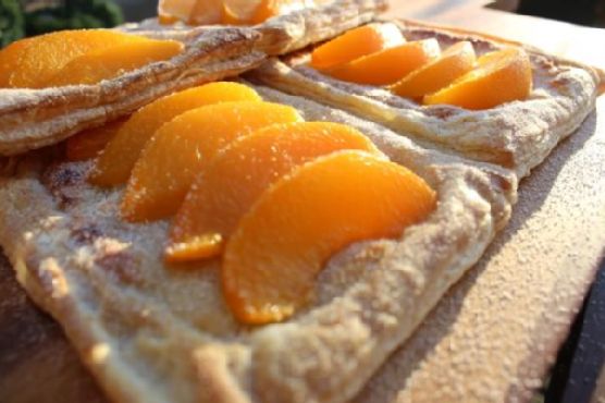 Peach and almond puff pastry tarts Peach and almond puff pastry tarts