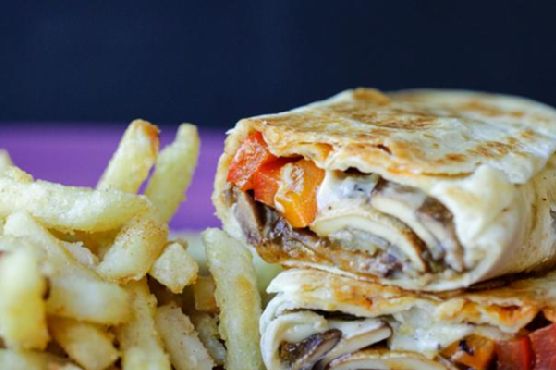 Philly Cheesesteak Grilled Wraps Philly Cheesesteak Grilled Wraps