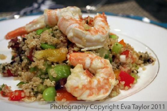 Quinoa Tabouli with Lemon Garlic Grilled Shrimp Quinoa Tabouli with Lemon Garlic Grilled Shrimp