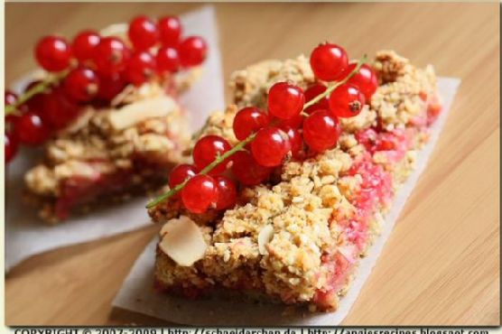 Red Currant Streusel Bars
