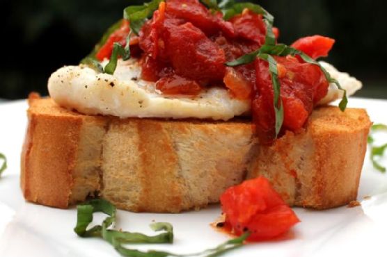 Roasted Fish Bruschetta Roasted Fish Bruschetta