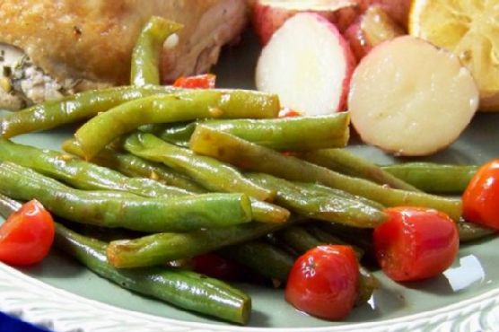 Sautéed Balsamic Green Beans With Cherry Tomatoes Sautéed Balsamic Green Beans With Cherry Tomatoes