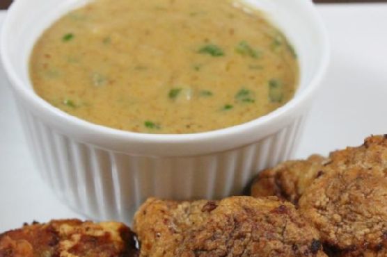 Shrimp Fritters With A Peanut and Coconut Sauce Shrimp Fritters With A Peanut and Coconut Sauce