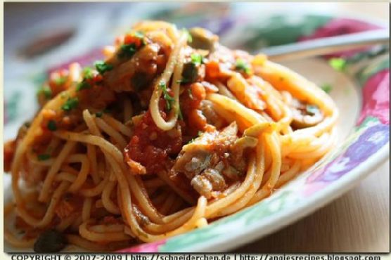 Spaghetti With Cape Hake Sauce Spaghetti With Cape Hake Sauce