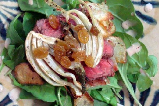 Steak Salad With Roasted Potatoes and Fennel