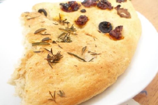 Sundried Tomato,Olive,Rosemary and Thyme Foccacia Bread Sundried Tomato,Olive,Rosemary and Thyme Foccacia Bread