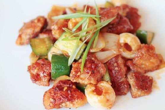 Sweet & Sour Chicken with Lychees Sweet & Sour Chicken with Lychees