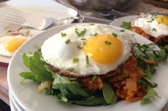 Sweet Potato Kimchi Hash Brunch - gluten free, dairy free, vegetarian Sweet Potato Kimchi Hash Brunch - gluten free, dairy free, vegetarian