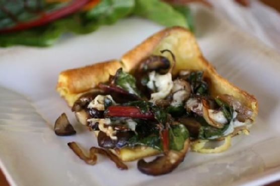 Swiss Chard and Mushroom Popover Bake Swiss Chard and Mushroom Popover Bake