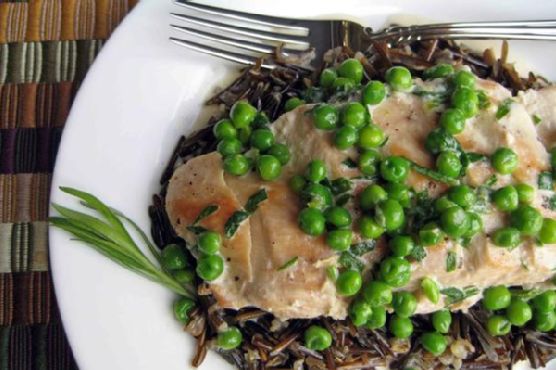 Tarragon Chicken With Peas