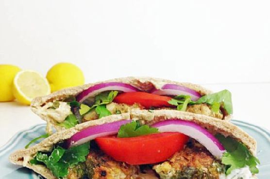 Turkey Kofta Pitas