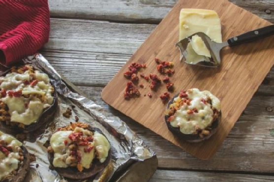 Turkey-Stuffed Portabella Mushrooms Turkey-Stuffed Portabella Mushrooms