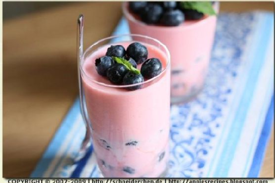 Vanilla Yogurt Mousse With Strawberry Marshmallow
