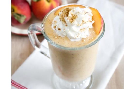 Vegan Peach Cobbler Milkshake