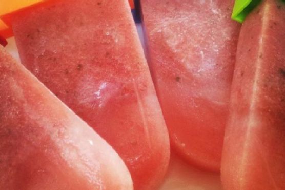 Watermelon Popsicles with Mint, Basil & Lime Watermelon Popsicles with Mint, Basil & Lime