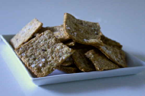 Whole-wheat Flaxseed and Fennel Crackers