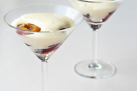 Zabaglione with Roasted Plums Zabaglione with Roasted Plums