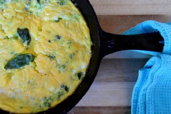 Zucchini & Basil Frittata Zucchini & Basil Frittata