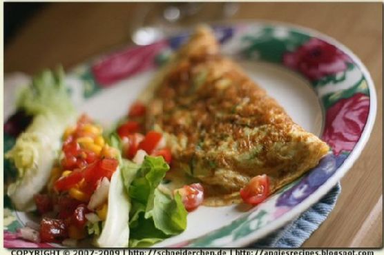 Zucchini Chicken Omelette