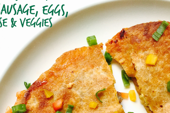 Baked Whole Wheat Breakfast Quesadilla Baked Whole Wheat Breakfast Quesadilla