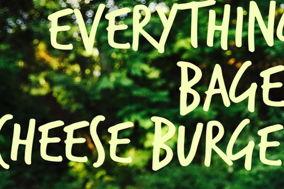 Everything Bagel Cheese Burger