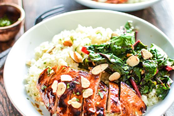 Barbecue Chicken Cauliflower Couscous Bowls Barbecue Chicken Cauliflower Couscous Bowls