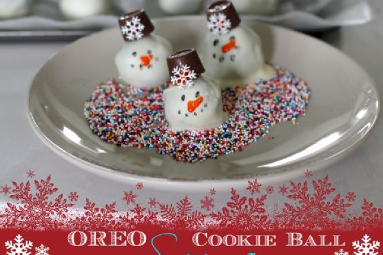 OREO Cookie Balls – Snowman OREO Cookie Balls – Snowman