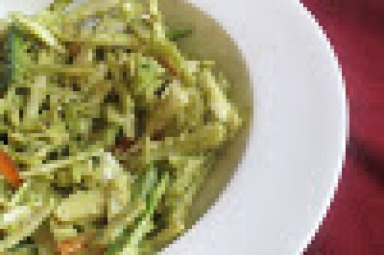 Creamy Vegan Coleslaw Dressed with Avocado Creamy Vegan Coleslaw Dressed with Avocado